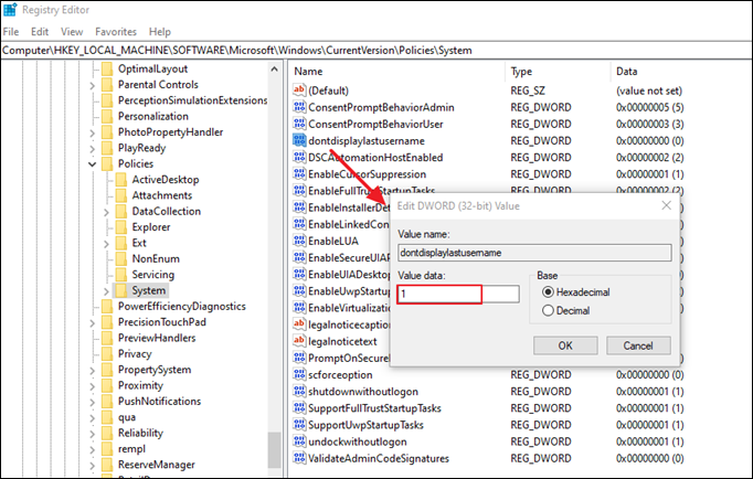 Windows登录界面隐藏帐户选项